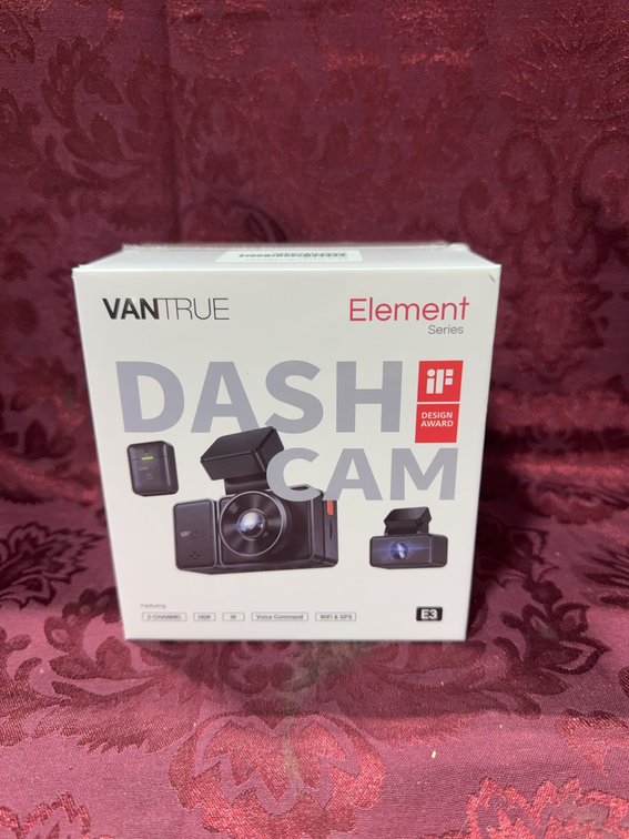 Vantrue Element 3 Dash Cam 3-Channel 1944P/1080P, WiFi, Voice, GPS, Sony Sensor