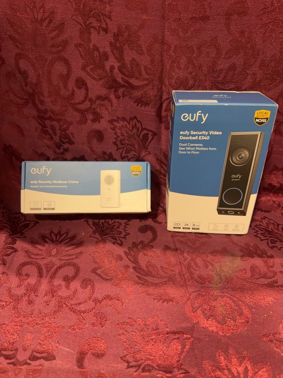 Eufy Security Video Doorbell E340 With Dual Cameras and MiniBase Chime New in Box