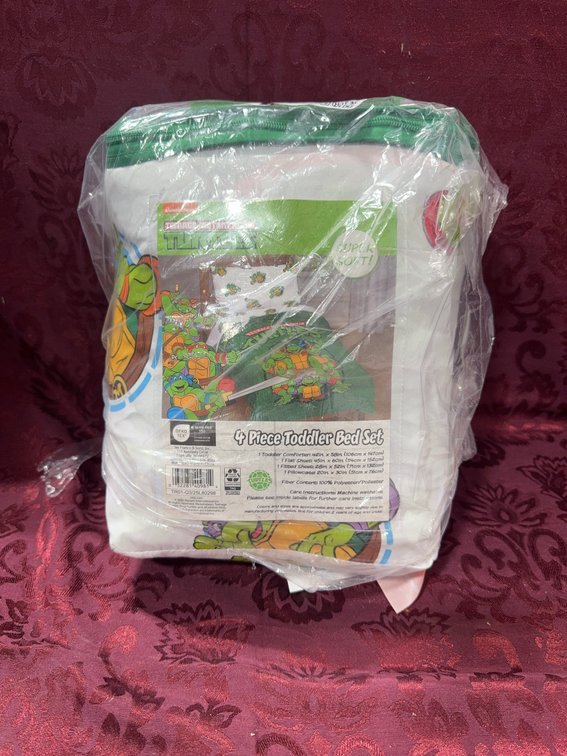 Teenage Mutant Ninja Turtles 4 Piece Toddler Bed Set, 100% Polyester