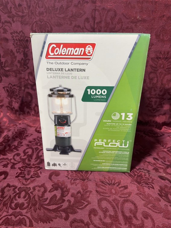 Coleman Deluxe Lantern 1000 Lumens PerfectFlow Outdoor Camping Light NEW