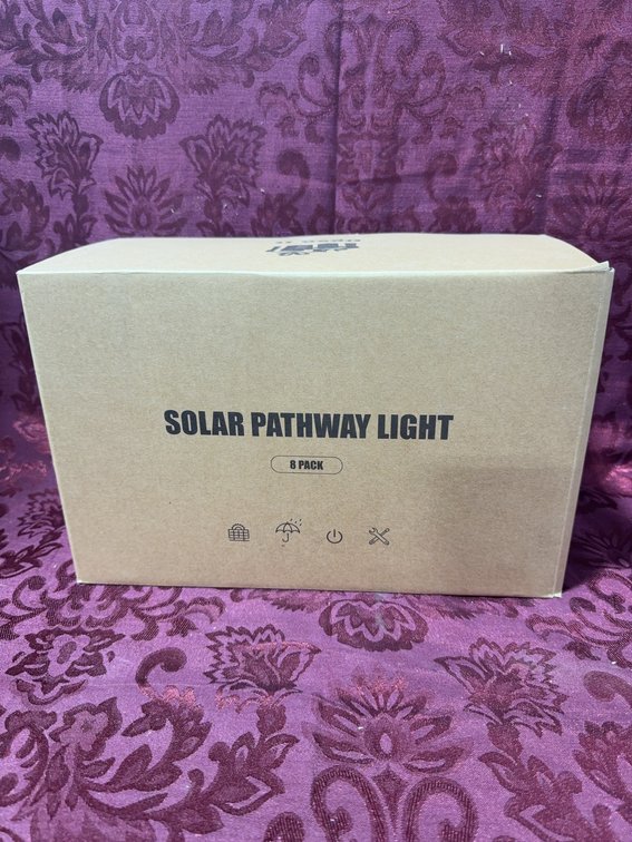 Solar Pathway Light 8 Pack, Warm White 3000K Outdoor Garden Lighting