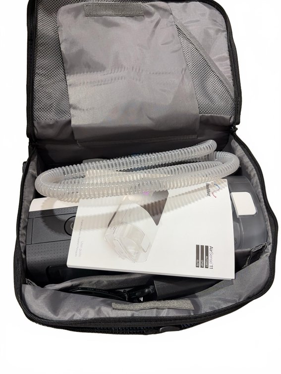 ResMed AirSense 11 AutoSet CPAP Machine With Hose, Manuals, and Travel Bag