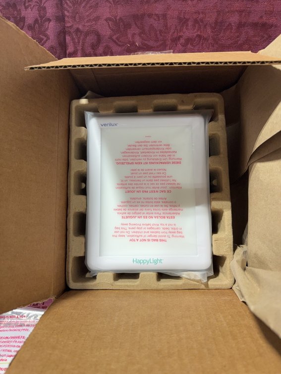Verilux HappyLight Light Therapy Lamp in Original Packaging