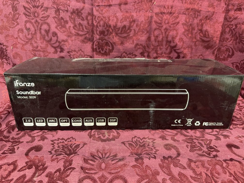 IFanze SE09 Soundbar with Bluetooth, Optical, USB, AUX, and LED Display