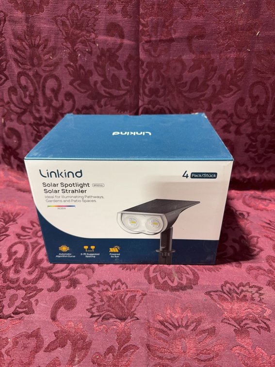 Linkind Solar Spotlight Set, Outdoor Waterproof, 4 Pack, LED Lighting