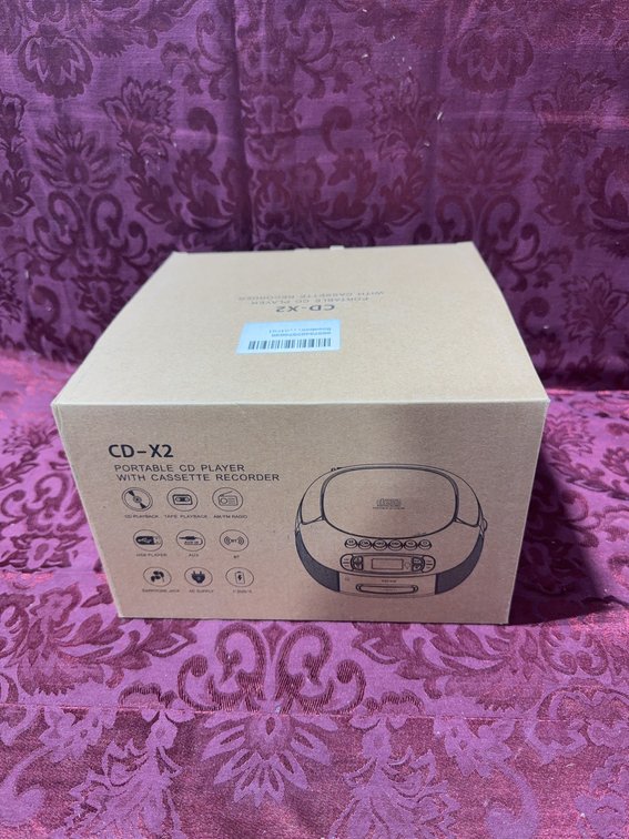 CD-X2 Portable CD Player With Cassette Recorder New in Box