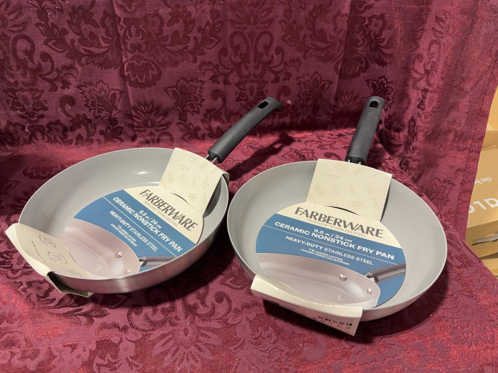 Farberware 10.25" Ceramic Nonstick Stainless Steel Fry Pans