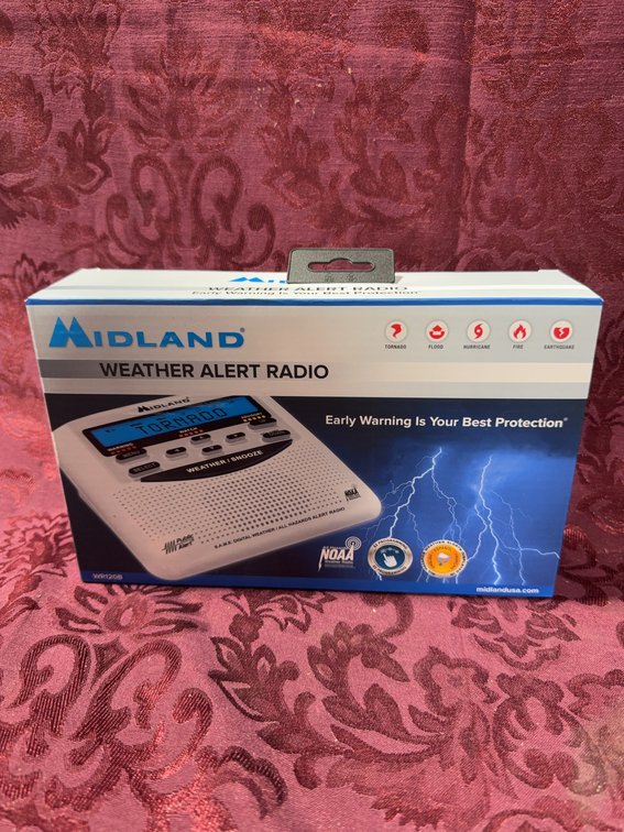 Midland Weather Alert Radio WR120B Emergency NOAA All Hazard with Box