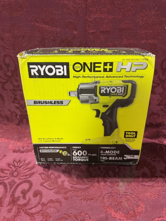 Ryobi ONE+ HP 18V Brushless Cordless Impact Wrench Tool Only