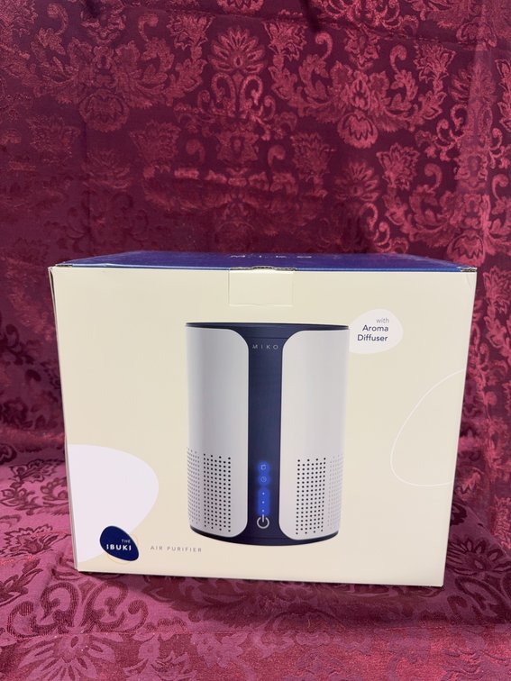 Miko Ibuki Air Purifier With Aroma Diffuser, 8.4"x8.4"x11", 120V, 10W