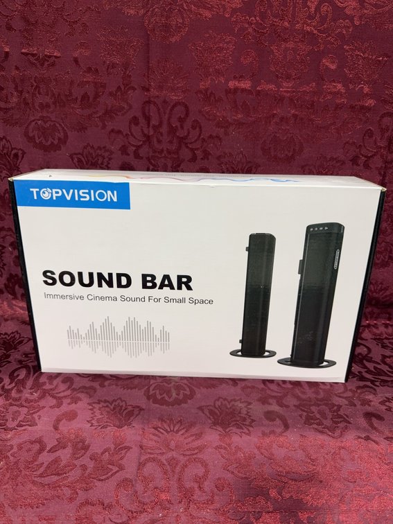 TOPVISION SD03 Sound Bar Immersive Cinema Sound for Small Space