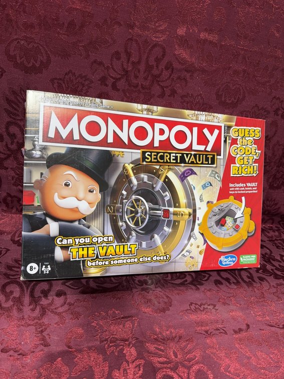 Monopoly Secret Vault Board Game by Hasbro, Complete in Sealed Box, Ages 8+