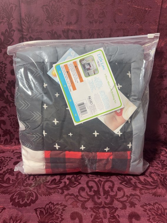 Little Love by NoJo 3-Piece Mini Crib Bedding Set Polyester Fitted Sheets