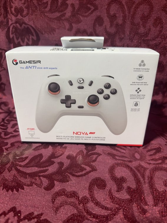 GameSir Nova Multi-Platform Wireless Game Controller, Bluetooth, White, New