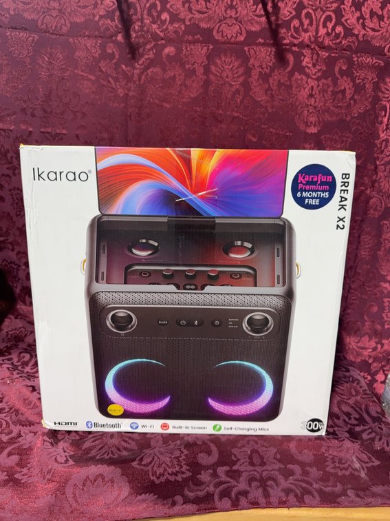 Ikaroo Break X2 Wireless Bluetooth Party Speaker 300W Peak Power With LED Lights