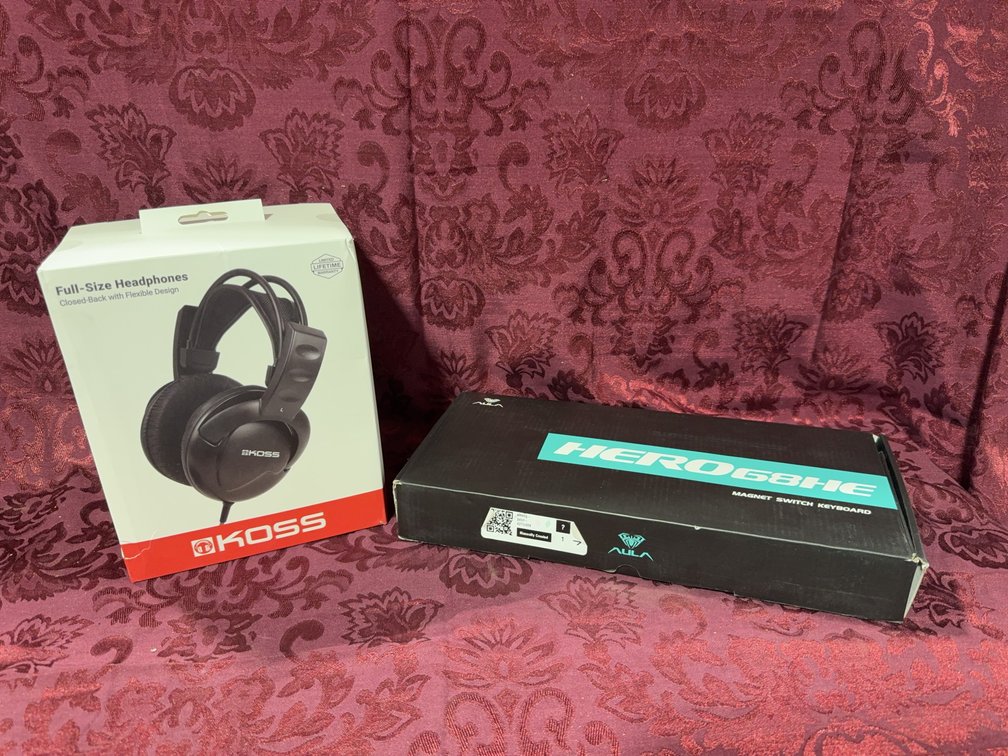 Koss Full-Size Headphones and AULA HERO 68HE Wired Mechanical Keyboard