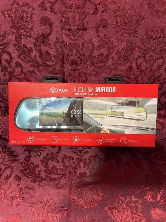Yada Roadcam Mirror FHD 1080P Dashcam with 4.8" Screen, Motion Detection, Night View