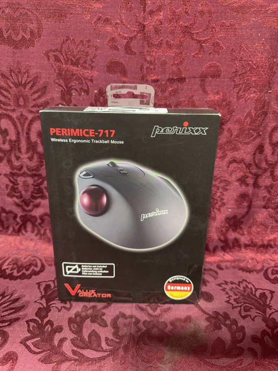 Perixx PERIMICE-717 Wireless Ergonomic Trackball Mouse, 7 Buttons, 4 DPI Levels