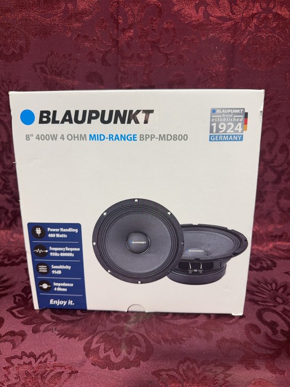 Blaupunkt 8" 400W 4 Ohm Mid-Range Speaker Set BPP-MD800
