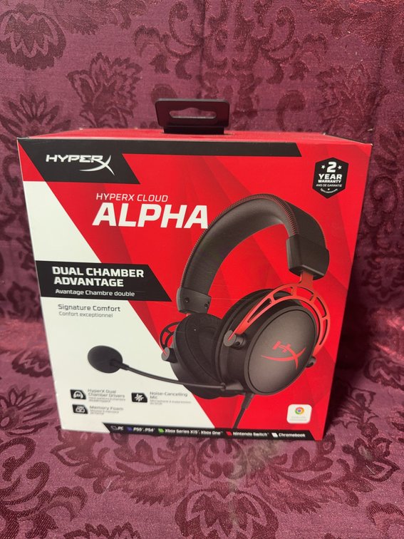 HyperX Cloud Alpha Gaming Headset with Dual Chamber Drivers and Mic