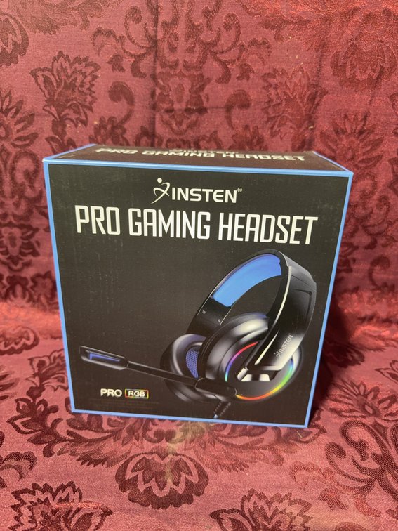 Insten Pro Gaming Headset With RGB Lighting And Rotating Microphone
