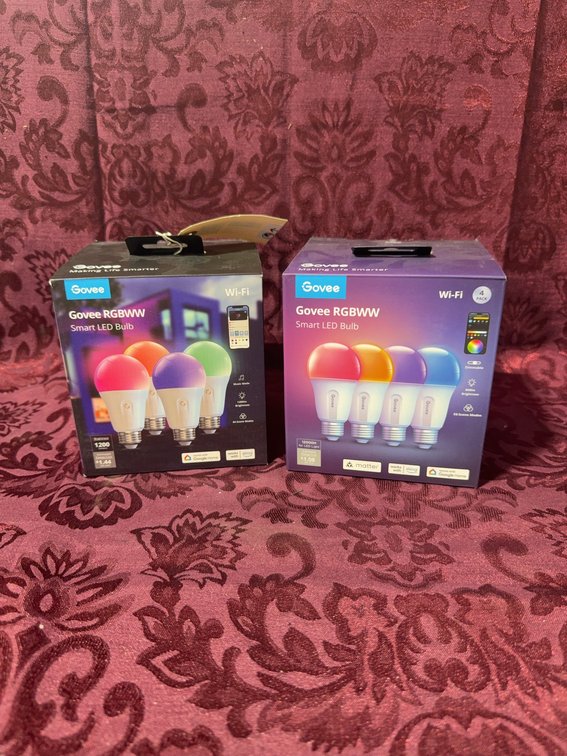 2 Boxes Govee RGBWW Smart LED Wi-Fi Bulbs – Color Changing