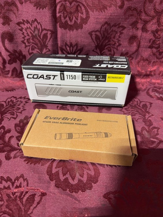 COAST 1150 Lumen Rechargeable Flashlight & EverBrite Aluminum Penlight Pack
