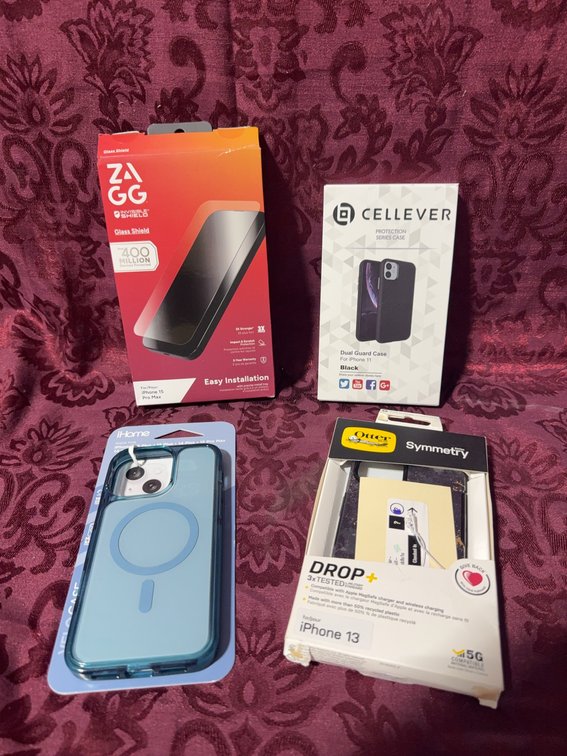 4 iPhone Accessories: ZAGG Shield, Cellever Case, iHome Magsafe, OtterBox 13 Case