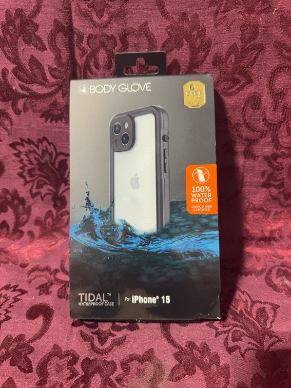 Body Glove Tidal Waterproof Case for iPhone 15, 6ft Drop Protection, Sealed Packaging