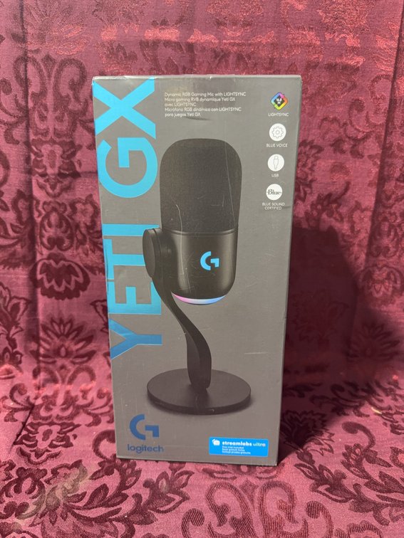 Logitech Yeti GX USB Gaming Microphone with LIGHTSYNC RGB, New in Box