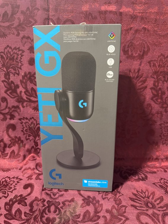 Logitech Yeti GX RGB Gaming Microphone With LIGHTSYNC, New in Box