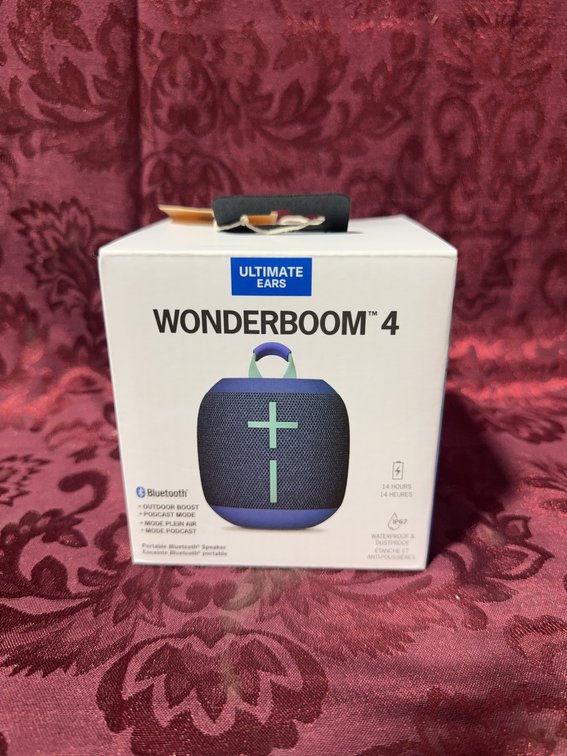 Ultimate Ears WONDERBOOM 4 Bluetooth Waterproof Speaker, New in Box