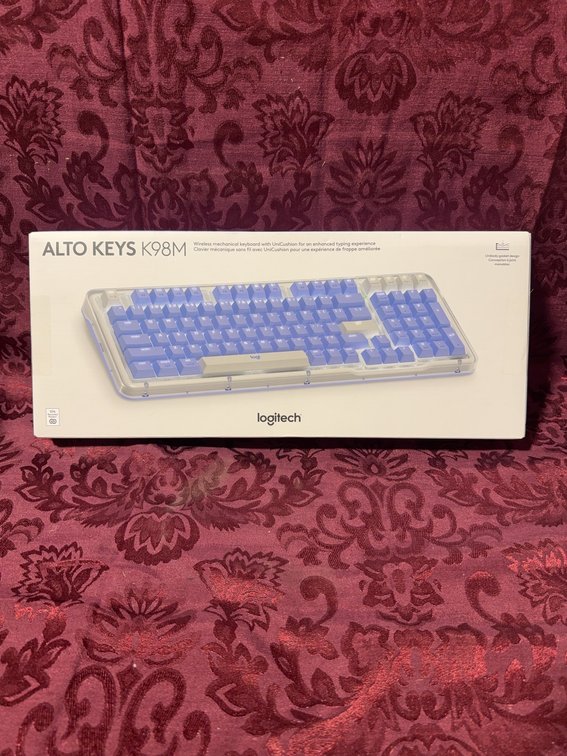 Logitech ALTO KEYS K98M Wireless Mechanical Keyboard, Multi-Device, Blue Switches
