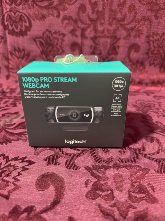 Logitech 1080p Pro Stream Webcam Full HD USB-A, New in Box