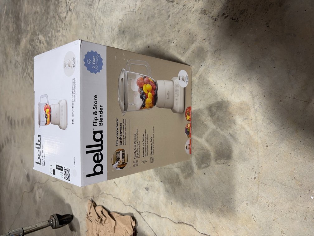Bella Flip & Store Blender With 2-Year Warranty, Family-Size, Dishwasher Safe