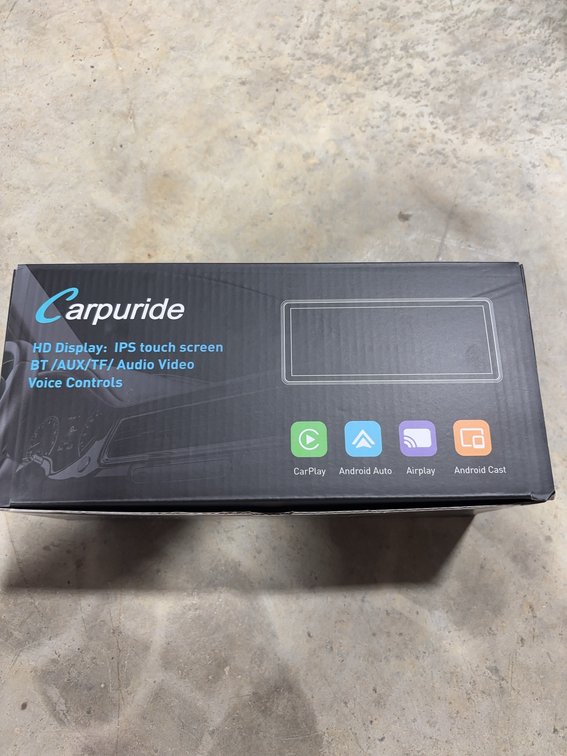 Carpuride HD IPS Touchscreen Car Display With Voice Control, CarPlay, Android Auto