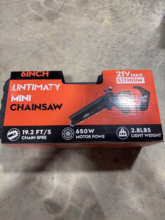 LINTIMATY 6-Inch Mini Chainsaw, 21V Max Lithium, 650W, 2.8 lbs