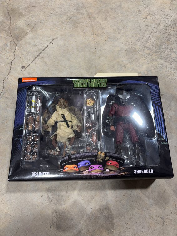 NECA Teenage Mutant Ninja Turtles Splinter and Shredder Action Figure Set