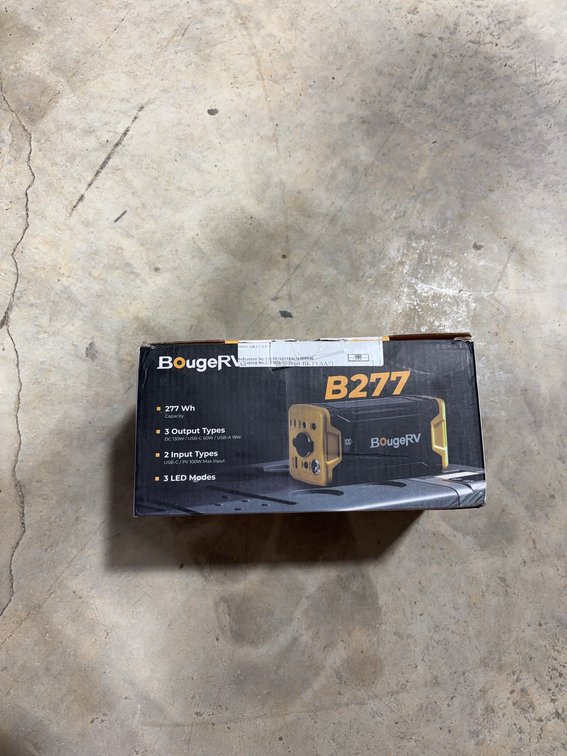 BougeRV B277 Portable Power Station, 277Wh, 3 Output Types, 3 LED Modes
