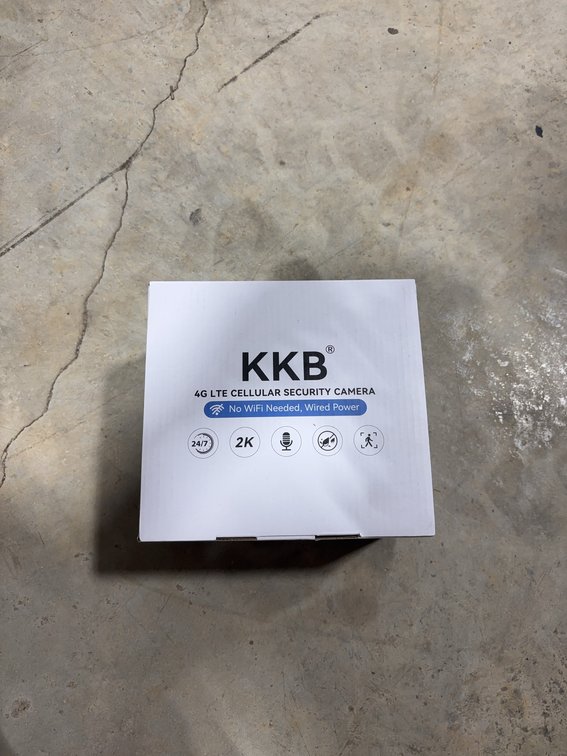 KKB 4G LTE Cellular Security Camera 2K, Wired Power, 24/7 Recording