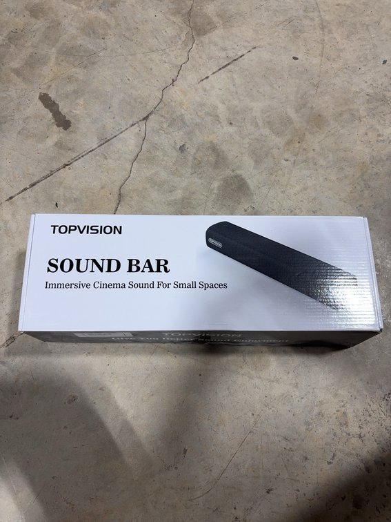 TOPVISION Sound Bar HiFi Speaker for Small Spaces, Immersive Cinema Sound