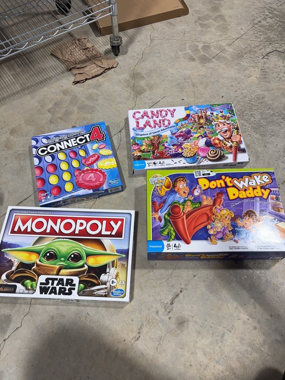 Board Game Lot: Connect 4, Candy Land, Don't Wake Daddy, Monopoly Star Wars
