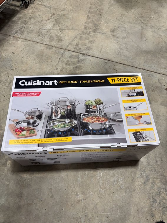 Cuisinart Chef's Classic 11-Piece Stainless Steel Cookware Set