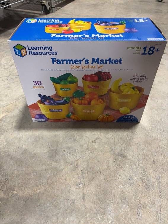 Learning Resources Farmer's Market Color Sorting Set, 30 Pieces, Ages 18+ Months