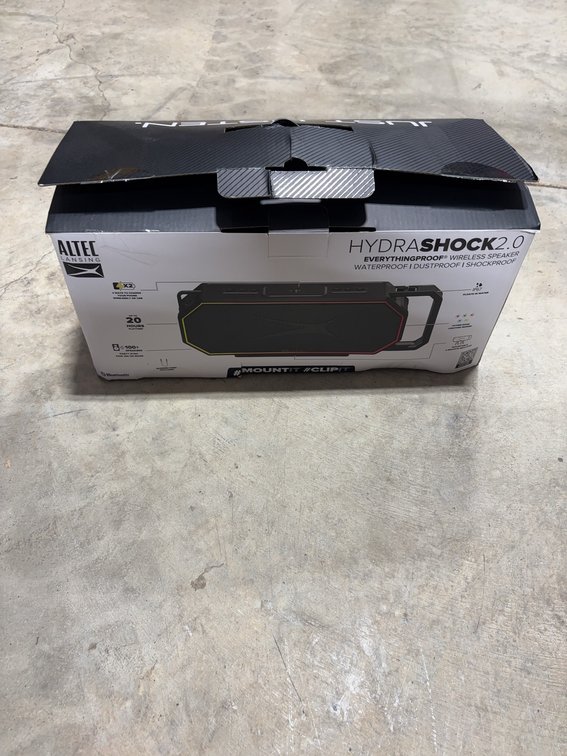 Altec Lansing HydraShock 2.0 Waterproof Wireless Bluetooth Speaker, New in Box