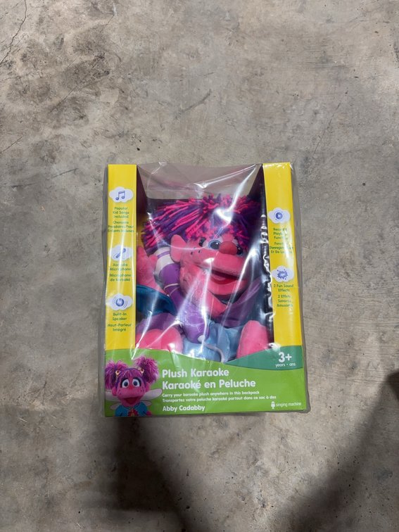 Sesame Street Plush Karaoke Abby Cadabby With Backpack Straps, Ages 3+