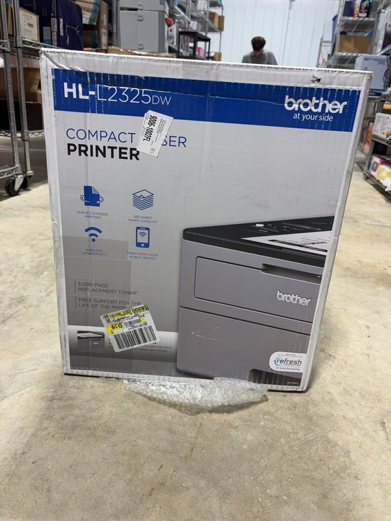 Brother HL-L2325DW Monochrome Compact Laser Printer, Wireless, Duplex, New in Box