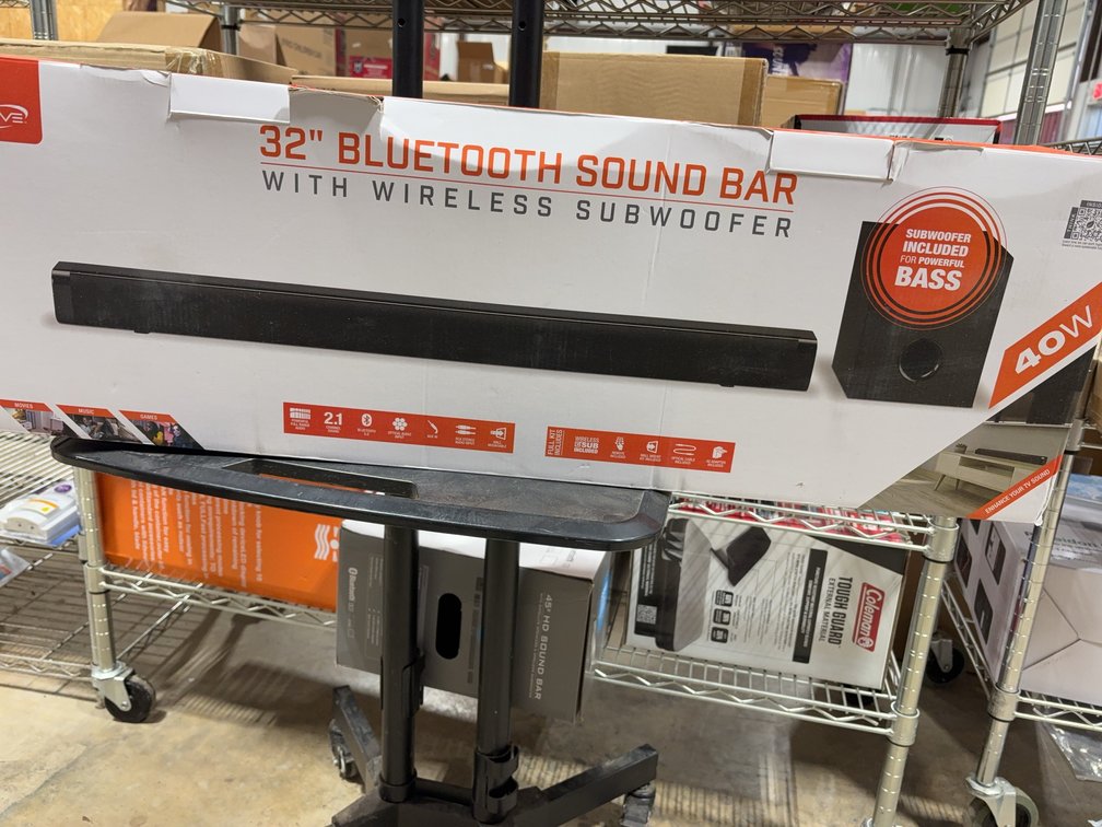ILive 32-Inch Bluetooth Sound Bar with Wireless Subwoofer, 40W, Wall Mount Kit Included