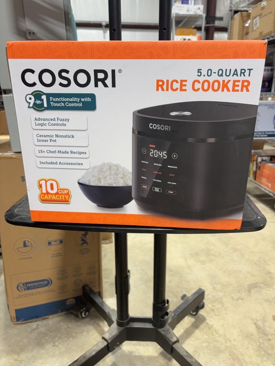 COSORI 5-Quart Rice Cooker, 9-in-1, Ceramic Nonstick, 10 Cup Capacity, Touch Control