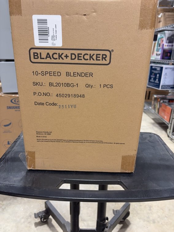 BLACK+DECKER 10-Speed Blender, Model BL2010BG-1, New in Box